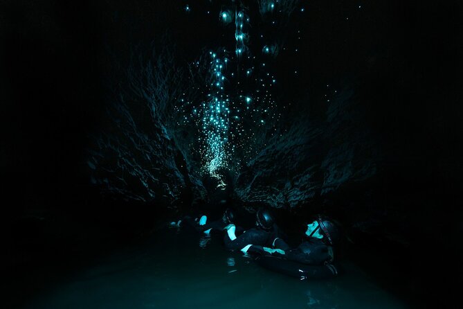 Okohua Glowworm Cave Adventure - Small waterfalls and the rock jump option