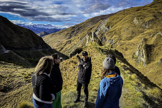 Private Lord of the Rings Half Day Tour - Lake Hayes: calm waters, mountain views, and replica prop play
