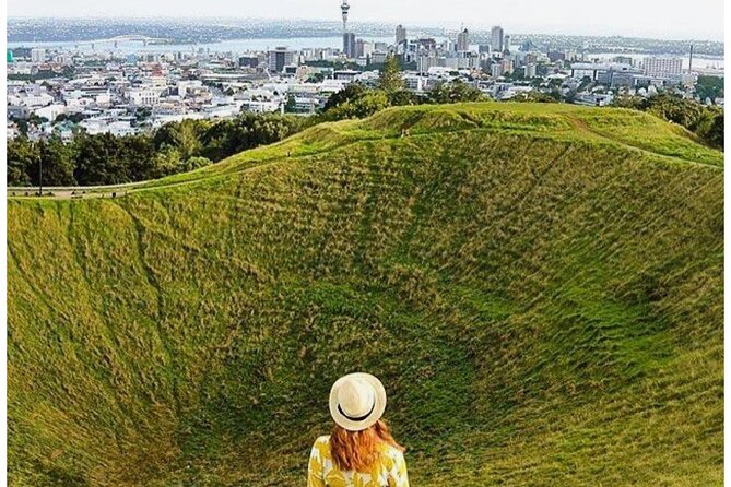 Private Piha Beach, Rainforest Adventure & Mt. Eden with Guide - Mount Eden (Maungawhau) summit: 360-degree Auckland city views