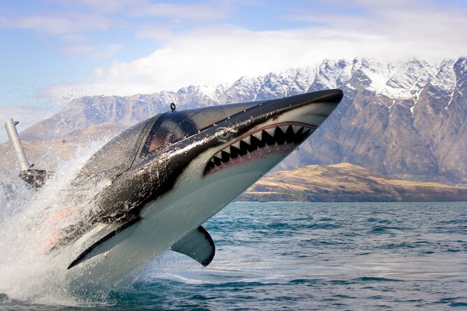 Queenstown Hydro Attack Shark Ride Adventure - Entering the Seabreacher X shark ride on Lake Wakatipu