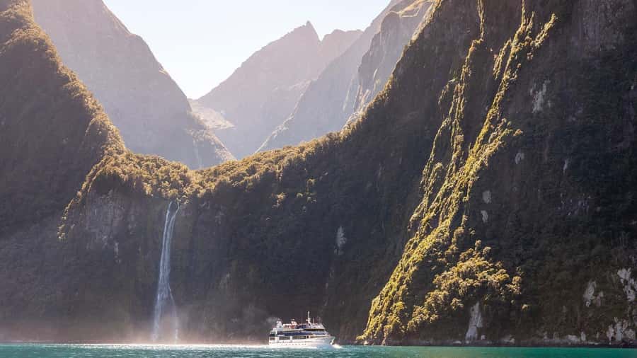 Queenstown: Milford Sound Day Trip - Cruise & Picnic Lunch - The Milford Sound Cruise: Waterfalls, Mist, and 1 Hour 45 Minutes