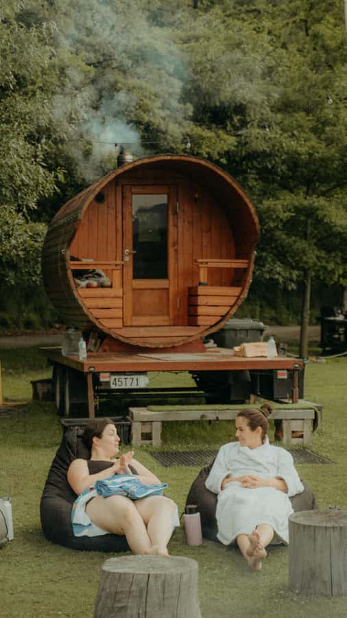 Queenstown: Riverside Sauna and Cold Plunge Experience - The fire pit and herbal tea cooldown: the best part to savor
