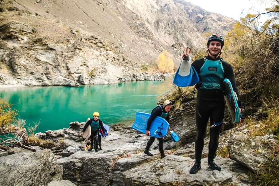 Queenstown: White Water Surfing Along the Kawarau River - The scenic stretches, cliff jump option, and why you need both kinds of time