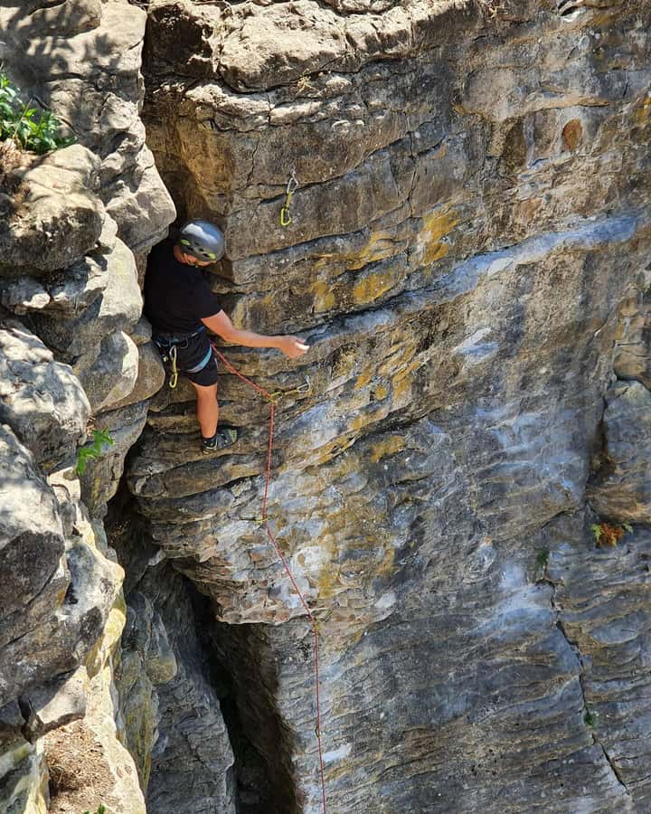 Real Rock, Climbing Experience! - The views of Mt Pirongia and Mt Karioi are part of the climb