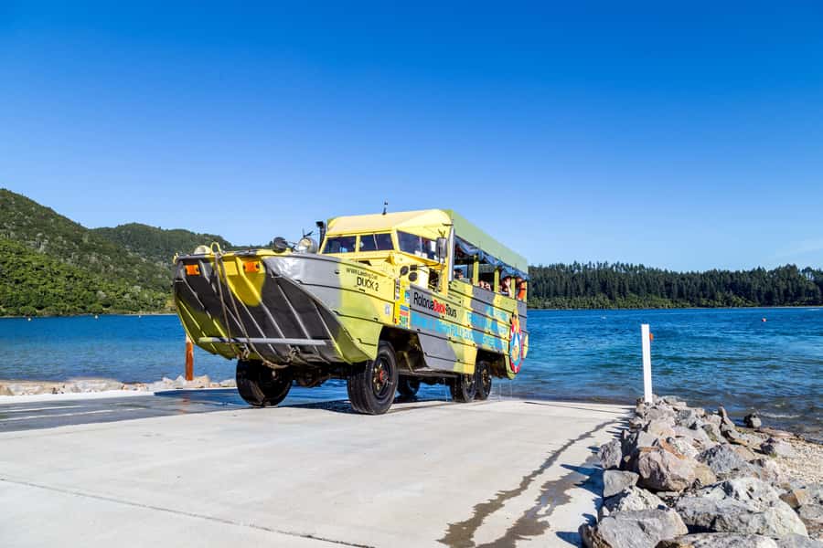 Rotorua City and Lakes Duck Tour - Starting at 1241 Fenton Street, Then Getting Your Bearings Fast