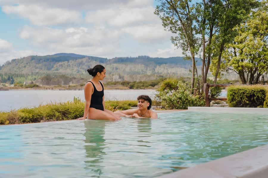 Rotorua: Polynesian Spa Pavilion Hot Pool Bathing (12+ yrs) - The Deep Rachel Stand-Up Pool for Stretching and Light Movement