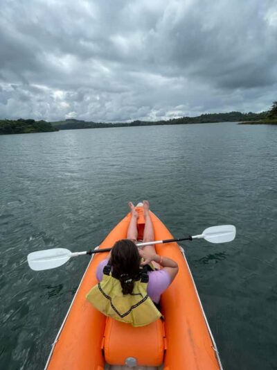 Secret adventure kayaking to natural hot springs