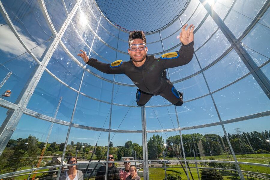 Rotorua: Velocity Valley - One Ride Pass - Freefall Xtreme: outdoor wind tunnel flight for 90 seconds