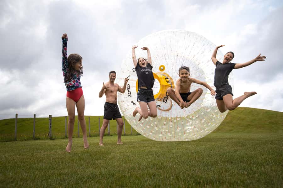 Rotorua: ZORB Inflatable Ball Rides - Inside the ZORB ball: why you stay upright and don’t get wrecked