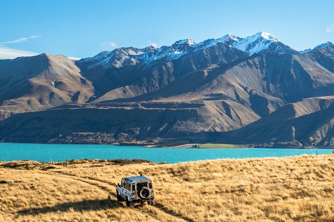 Scenic 4WD Tour Lake Tekapo Backcountry - Stop 1: Lake Tekapo backcountry, big water and tight timing