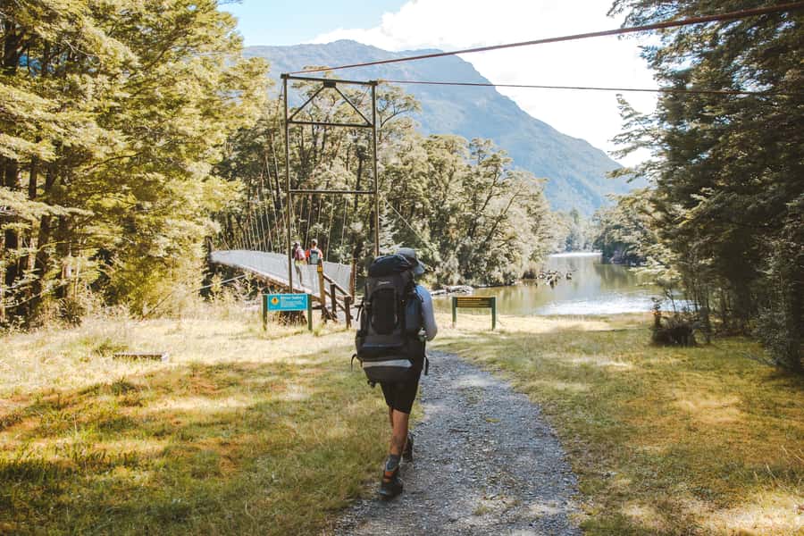 Self-Guided Milford Track Day Walk from Lake Te Anau - The 50-minute boat ride on Lake Te Anau to Glade Wharf