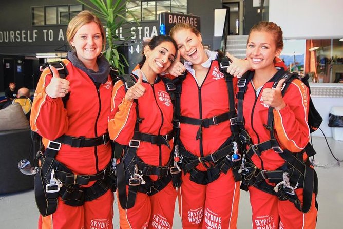Skydive Wanaka - Your meeting point at Wanaka i-Site, gear check, and harnessing reality