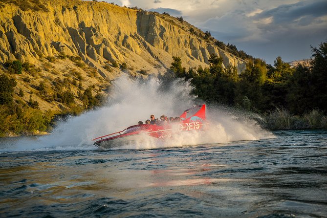 Small Group Jet Boat Adventure on the Clutha River from Wanaka - Clutha scenery at speed: glacial terraces and Southern Alps views