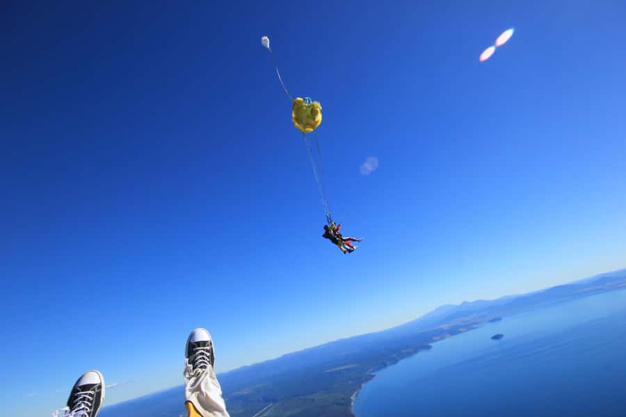 Tandem Skydive Experience in Taupo - The free-fall moment: what it feels like and how you stay in control