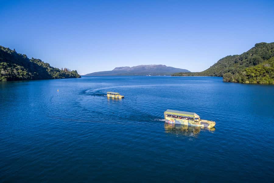 Tarawera and Lakes 2-Hour Duck Eco Tour - Mount Tarawera domes and the 1886 eruption story on the lake