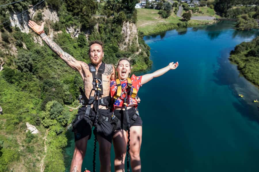 Taupō: AJ Hackett Taupō Bungy - NZ's Highest Water Touch! - NZ’s Highest Water-Touch Bungy: Why This One Feels Special