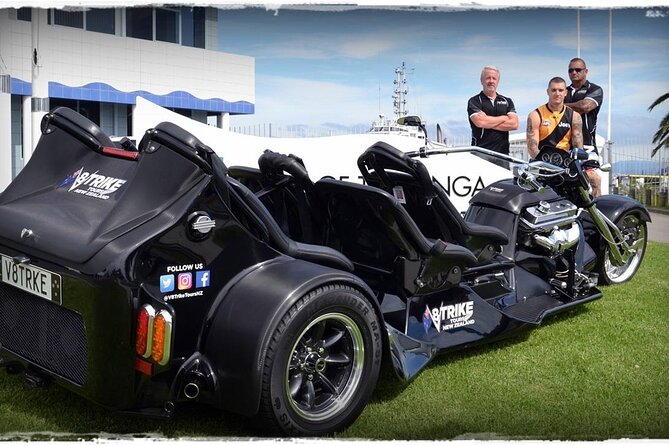 TAURANGA SHORE EXCURSION: Epic 25 min V8 Trike tour of Mt Maunganui & Tauranga - Bay Oval, Tauranga city sights, and the kind of route you actually want