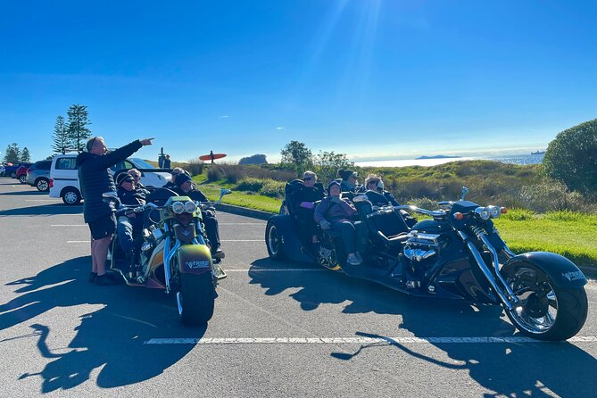 TAURANGA SHORE EXCURSION: Epic 25 min V8 Trike tour of Mt Maunganui & Tauranga - Price and value: what $161.35 per vehicle really means