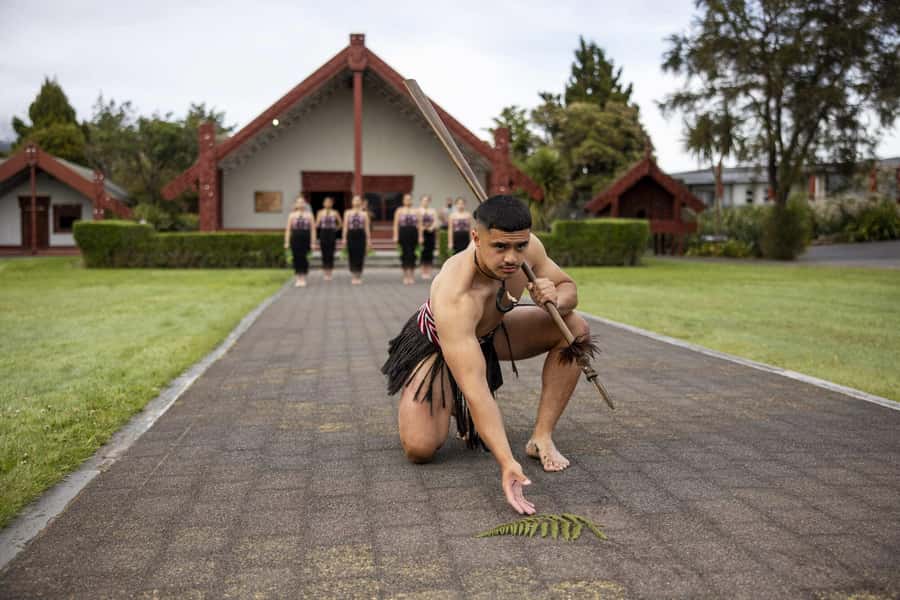 Te Puia: Te Pō Indigenous Combo - Tour, Dinner + Haka - Te Aronui a Rua cultural performance with pōhiri, waiata, poi, and haka