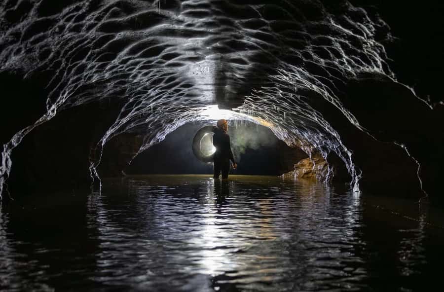 The Waitomo Experience : Okohua Glowworm Cave Tour - Back to native bush, cedar hot tub recovery, and a calm ending
