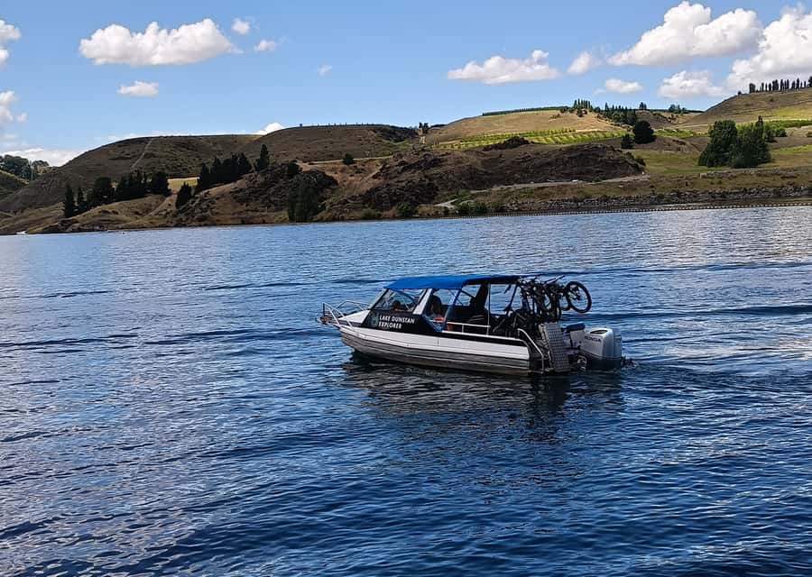 Ultimate Lake Dunstan Bike Hire, Shuttles And Boat Return - Gold-rush context on the ride, not a random lecture