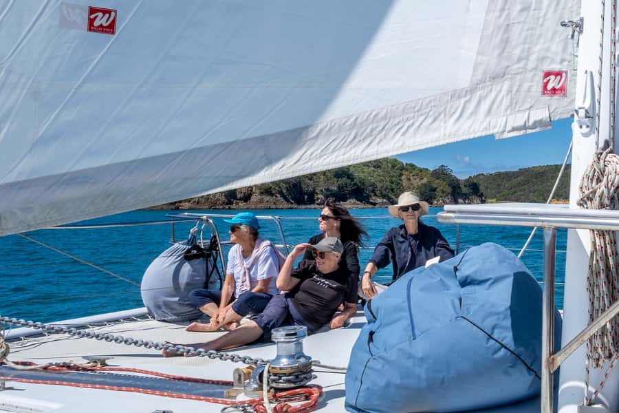 Waiheke Island: Gulf Marine Park Sailing Adventure & Lunch - Getting to Matiatia Wharf and stepping onto the catamaran