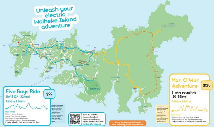 Waiheke Island: Premium eBike Adventure & Self-Guided Tour - What the price covers, and why it’s good value