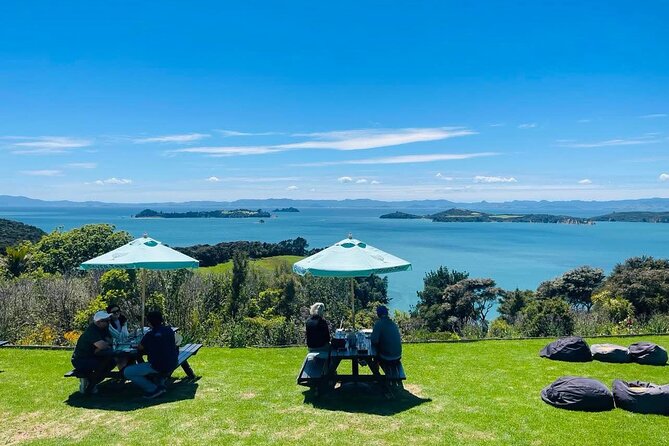 Waiheke Island Wine Tour with Tastings & Gourmet Beachfront Lunch - The final tasting at Mudbrick, Postage Stamp, or Te Motu