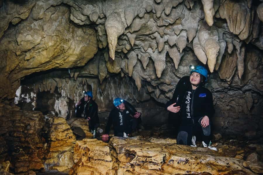 Waitomo Caves: Labyrinth Black Water Rafting Experience - Waterfall jumps and cave scrambling: the adventurous parts that separate this from a ride