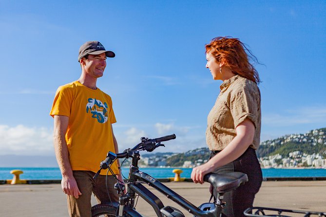 Wellington Guided eBike Tour-Cruise Shore Excursion - Cafe at Cog Park, plus the Te Papa moment on the water