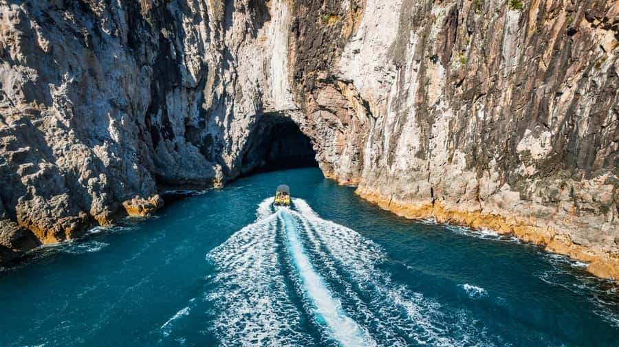 Whitianga: 2-Hour Cathedral Cove and Volcanic Coast Cruise - The Volcanic Coast: Blowholes, Pinnacles, and Sea Caves